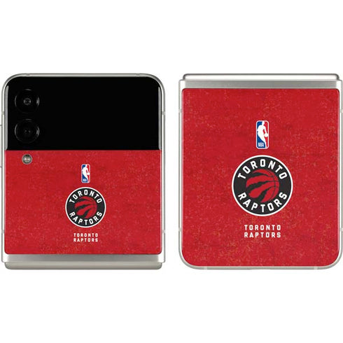 NBA Toronto Raptors Distressed Galaxy Z Flip3 5G Skin